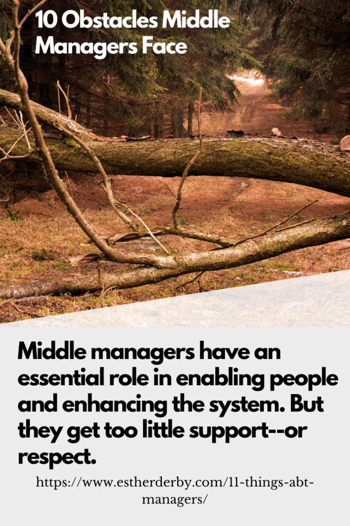 10 obstacles middle managers face
